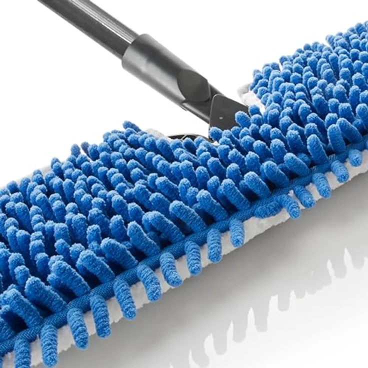 Vileda Flip Mop Pet Pro, Mikrofaser, 3x höhere Tierhaarentfernung, rot, groß – Bild 3