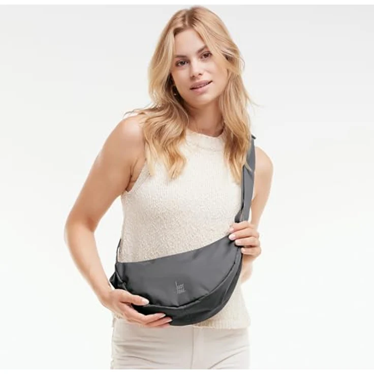 Got Bag Umhängetasche MOON BAG SMALL, Handliche Umhängetasche aus recycelten Materialien, blau – Bild 6