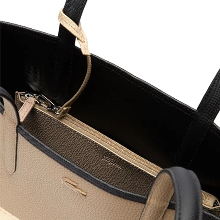 Lacoste Shopper Anna Shopping Bag 2142, Zweifarbiger Shopper zum Wenden, inklusive A4-Unterlagenfach, Reißverschlussetui und Schlüsselhalter – Bild 6