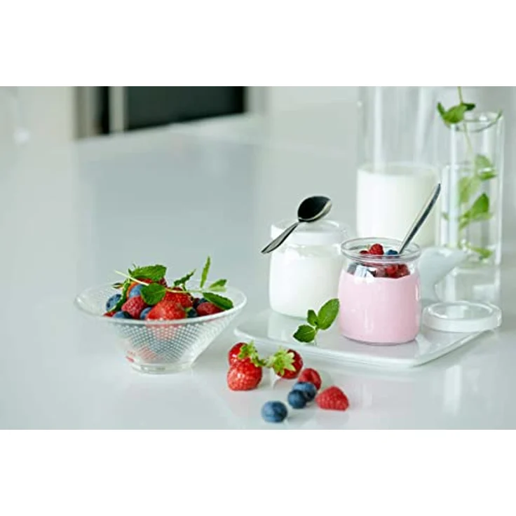 BigBen Joghurtbereiter Joghurt-Maker YM1G, präzise Temperatur- und Zeitsteuerung, 7 Portionen à 180 ml, digitale Anzeige, energiesparend – Bild 2