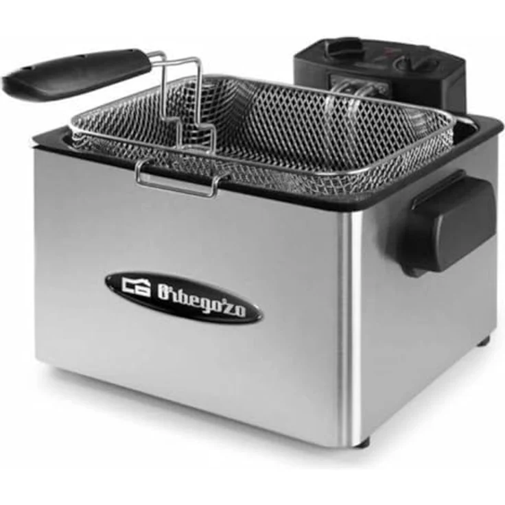 Orbegozo Fritteuse, 4,5 l, Edelstahl, 3 Körbe, klappbarer Griff, kompaktes Design, 2180WJP20 – Bild 2