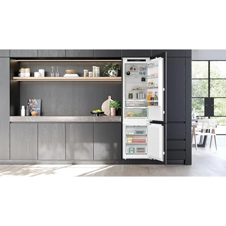 Siemens KI96NVFD0 iQ300 Einbau-Kühl-Gefrier-Kombination, Flachscharnier, 193,5 x 55,8 cm, 215 L Kühlen + 75 L Gefrieren, noFrost, hyperFresh 0 - perfekte Kühlung, LED-Licht, superFreezing – Bild 4