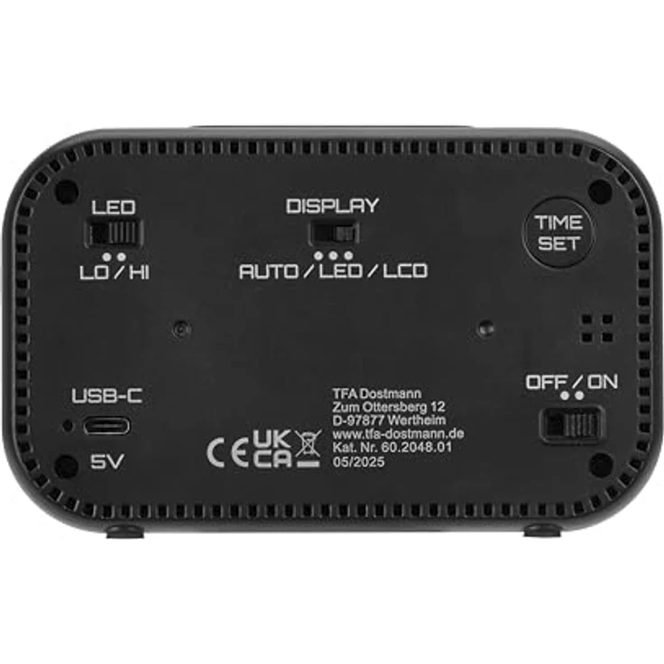 TFA Elektronischer Wecker, digitaler Wecker mit deutlich lesbarem Display – Bild 6