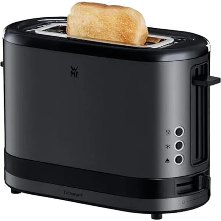 WMF Küchenminis 1-Scheiben Toaster mit Brötchenaufsatz, 600W, Edelstahl schwarz matt, Auftau-Funktion, 7 Bräunungsstufen – Bild 3
