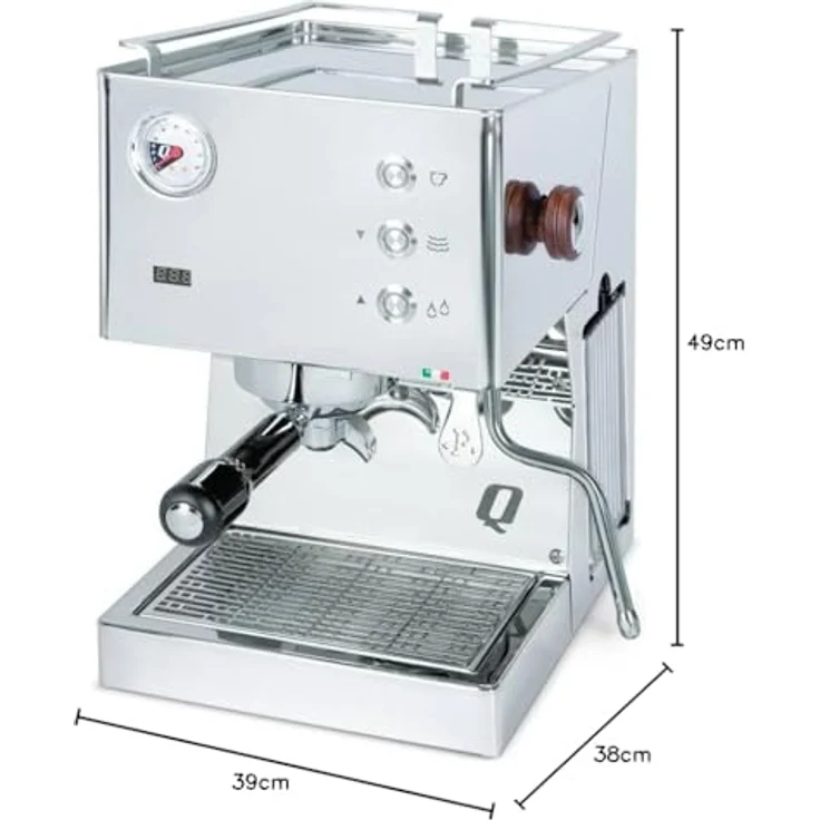 Quick Mill Pop Espressomaschine Edelstahl, mit PID-Technologie und Shot-Timer – Bild 2