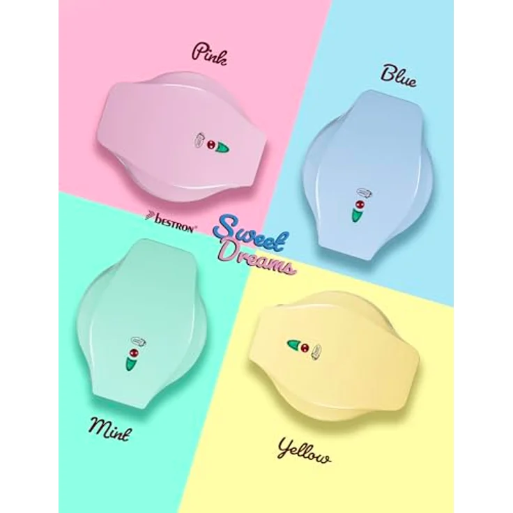 Bestron DCPM12M Cake-Pop-Maker, Cookie Maker, 700W, stufenlos regelbar, Backampel, wärmeisolierter Griff, mint – Bild 5