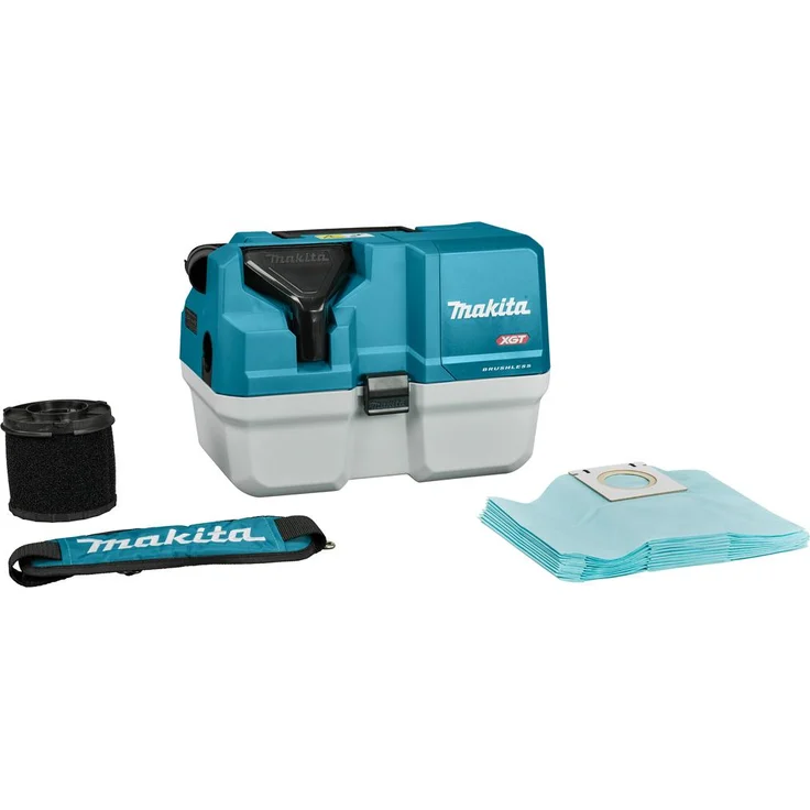 Makita VC013GLZ03 Akku-Staubsauger 40V, Nass- und Trockensauger mit bürstenlosem Motor, AWS-Funktion und 7,5 l Auffangbehälter, ideal für Baustellen – Bild 1