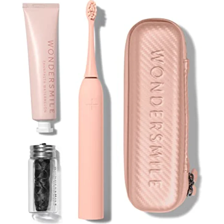 Wondersmile Schallzahnbürste PRO Bundle - Ultraschallzahnbürste im Set (Travel Care Bundle, Atomic Rose) – Bild 1