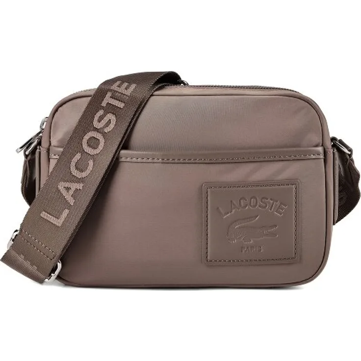Lacoste Lacoste Classics Umhängetasche, grau, 100% Polyamid, 23 cm x 6 cm x 15 cm