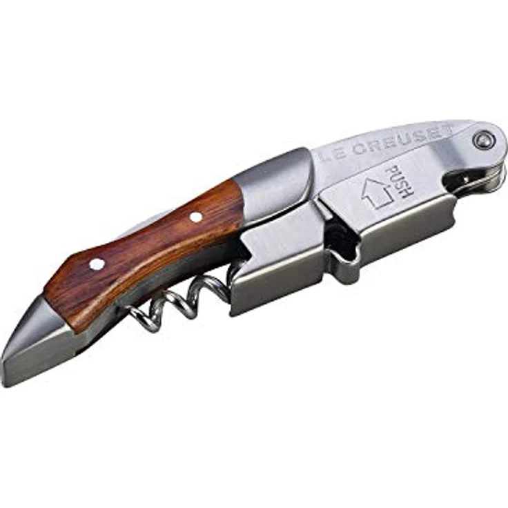 Le Creuset Kellnermesser, Entfernung von Weinkorken, Holz, WT110W – Bild 4