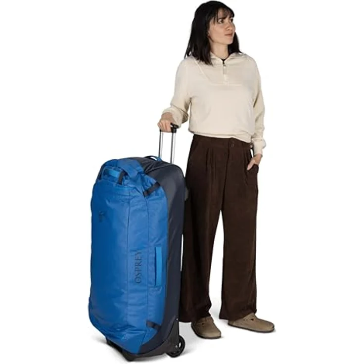 Osprey Transporter Wheeled Duffel 120, robuster Koffer mit 120 l Volumen, wasserfestem NanoTough™-Gewebe, schwarz – Bild 9