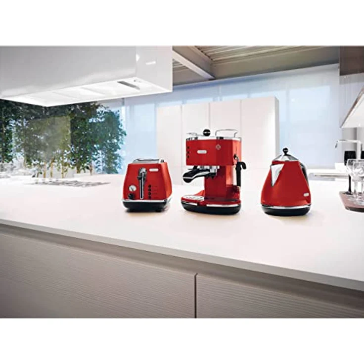 De'Longhi ECO 311.R Icona Vintage Kaffeemaschine, rot – Bild 6