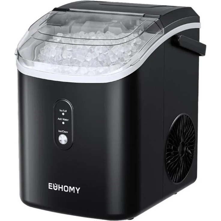 Euhomy IM002, Eismaschine für Nugget-Eiswürfel mit 2200 Eiswürfeln pro Tag, leiser Betrieb, kompaktes Design