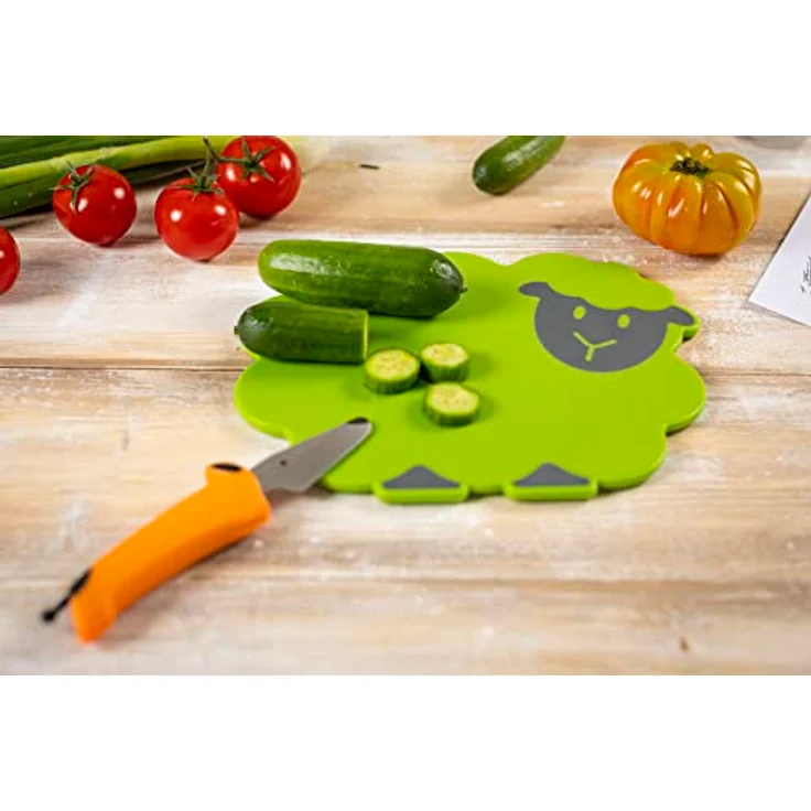 KUHN RIKON Kinderkitchen Schneidebrett Schaf, für Kinder, Grün – Bild 5