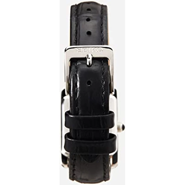 Seiko Damen Quarz Armbanduhr aus Edelstahl mit Lederarmband in silberfarben - SWR053P1 – Bild 4