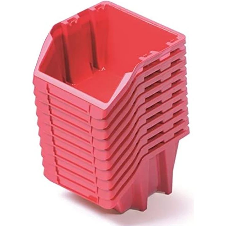 Kistenberg Aufbewahrungsbehälter-Set, 10-in-1 Vorratsdosen aus langlebigen Polymeren, stapelbar und wandhängend – Bild 1