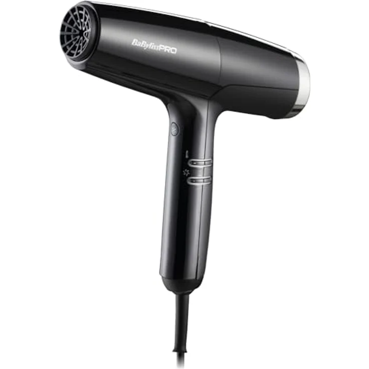 Babyliss Pro Falco Digitaler Hochgeschwindigkeits Haartrockner Schwarz Silber – Bild 2