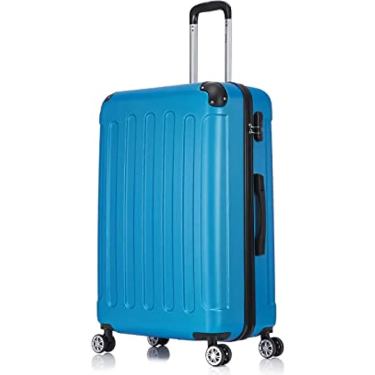 Flexot® Flex-2045 Koffer Zwillingsrollen XL Hartschale (Brillant-Blau) - Leicht, elastisch, stabil – Bild 2