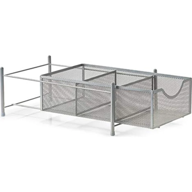 Zeller 27400 Universal-Organizer, Mesh, ca. 24,5 x 39,5 x 14,5 cm, Schubladen-Organizer, Ordnungsbox mit Schubfach, Küche, Büro, Vorratsschrank – Bild 3