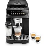 De'Longhi Magnifica Evo ECAM 292.81.B Kaffeevollautomat mit LatteCrema Milchsystem, 7 Direktwahltasten für Cappuccino, Espresso und weitere Kaffeespezialitäten, 2-Tassen-Funktion, Schwarz