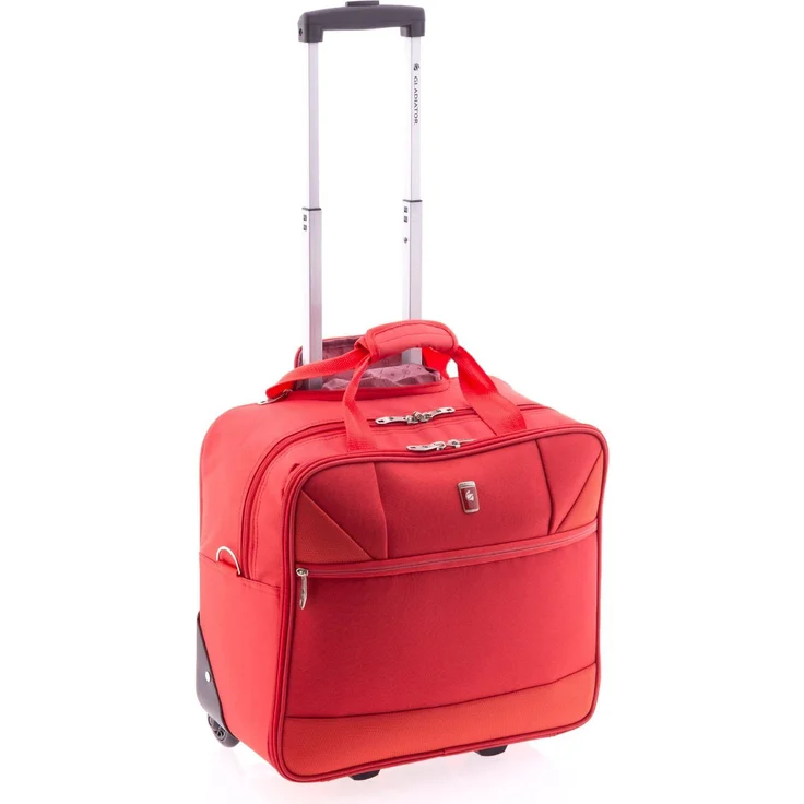 Wüsthof Gladiator Pilotentrolley, 36 cm mit Laptopfach bis 18 Zoll, Rot, 29 l Handgepäck