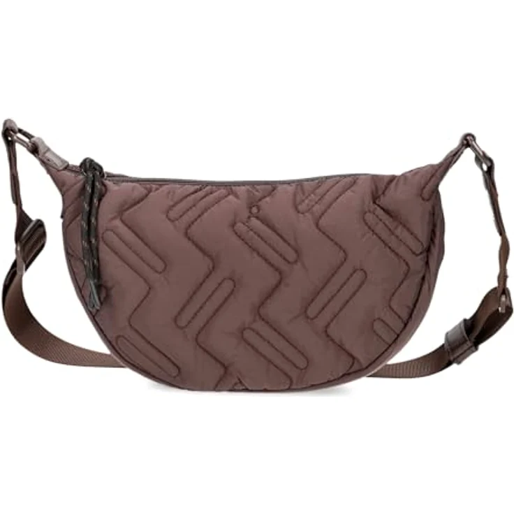 Zwei Cleo Umhängetasche 30 cm, braun, 100% Nylon, 30 cm x 10 cm x 15 cm – Bild 3
