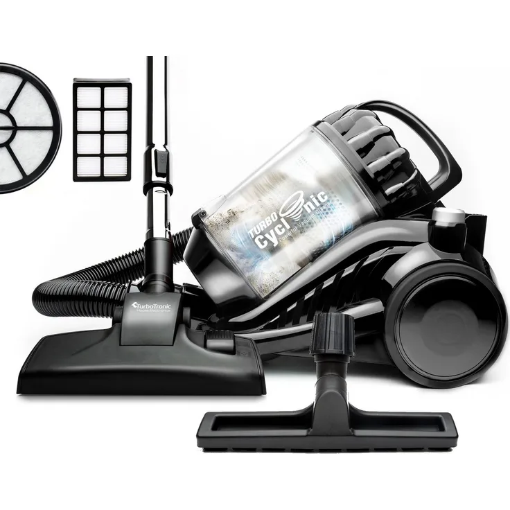 TurboTronic by Z-Line Bodenstaubsauger Multi Zyklon Trockensauger 22kPa ohne Beutel, beutellos, Tierhaare, 900 W, beutellos, Parkett, beutellos, Staubsauger, Boden Trocken Sauger, Metallic-Lackierung