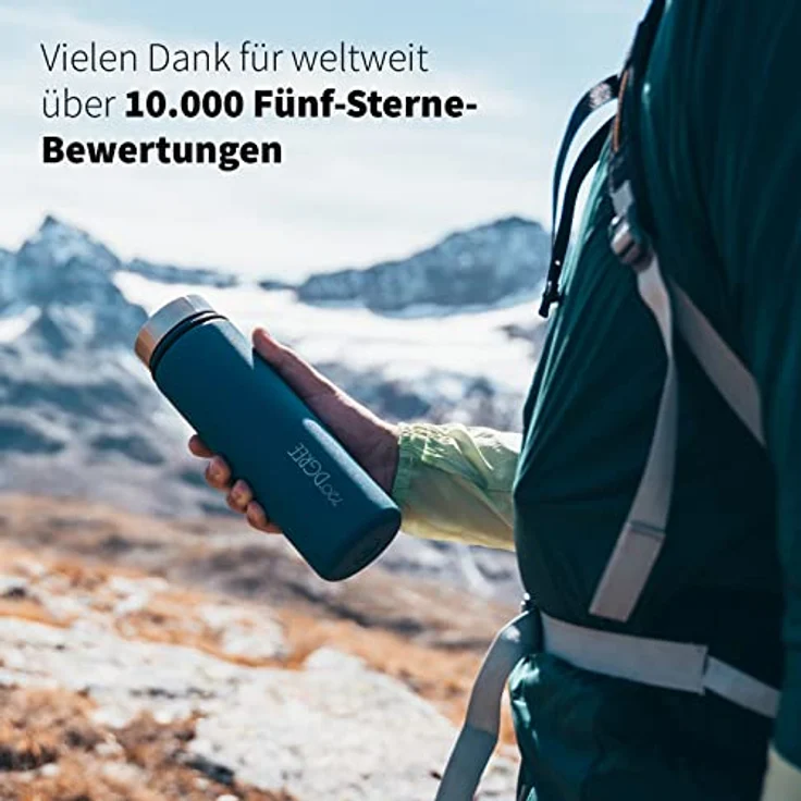 720 DGREE Trinkflasche Edelstahl 530ml Thermo mit gratis Sportdeckel noLimit apple green - Preisvergleich – Bild 4