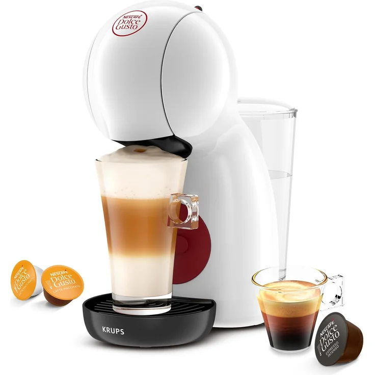 Krups Nescafé Dolce Gusto Piccolo XS KP1A31 Kaffeekapselmaschine, 15 Bar, ultra-kompakt, 0,8 l, über 30 Getränke, weiß – Bild 2