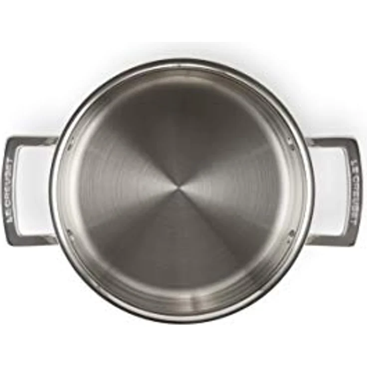 Le Creuset Bratentopf aus 3-ply Edelstahl, Ø 20 cm, Für alle Herdarten inkl. Induktion geeignet, Silber, 96200720001000 – Bild 5