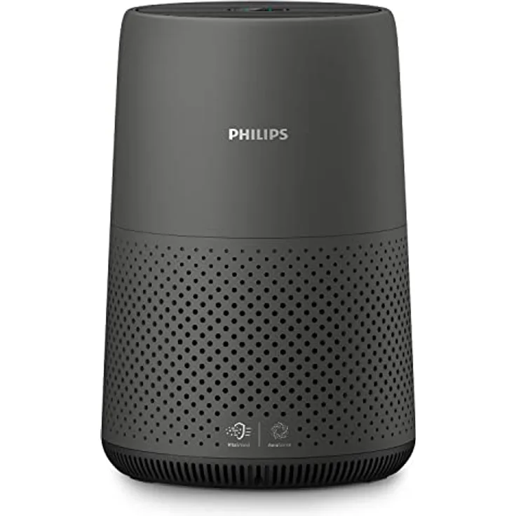 Philips 800i Serie Kompakt-Luftreiniger, 49m2, HEPA- und Aktivkohlefilter, entfernt bis zu 99,9% der Viren und Aerosole aus der Luft*, schwarz (AC0850/11)