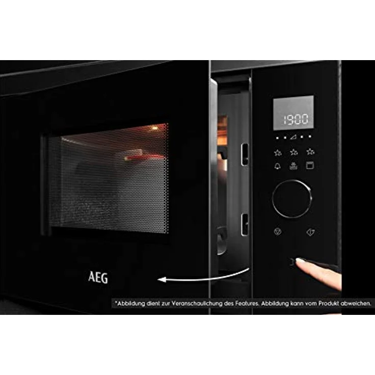 AEG MBE2657SEM 60cm Mikrowelle, Einbaugerät, Touch-Bedienung, Display mit Uhr, 5 Leistungsstufen – Bild 3