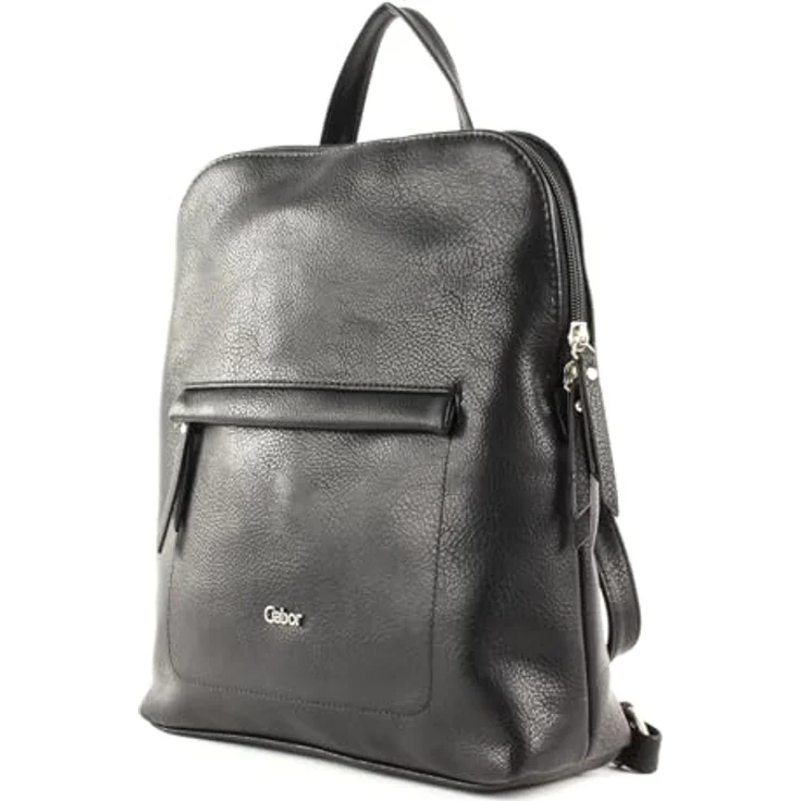 Gabor Mina City Rucksack, 27 cm schwarz, 100% Kunstleder, praktischer Stadt-Rucksack – Bild 2
