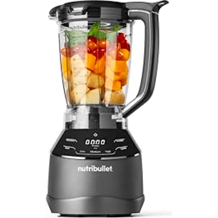 NutriBullet Triple Prep System Elektrischer Mixer 1500 Watt Leistung 3 in 1 Geräte Schwarz NBF580B – Bild 5