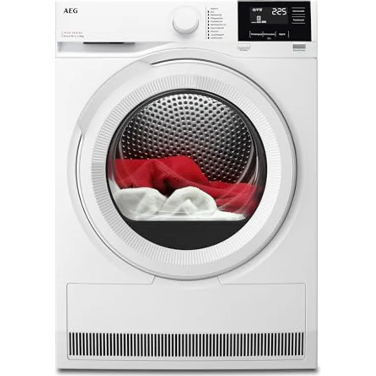 AEG Wärmepumpentrockner 8 kg, Serie 7000 SensiDry: Schonendes & energiesparendes Trockenverfahren, A++, Mengenautomatik, Schontrommel, Knitterschutz, TR7T61580