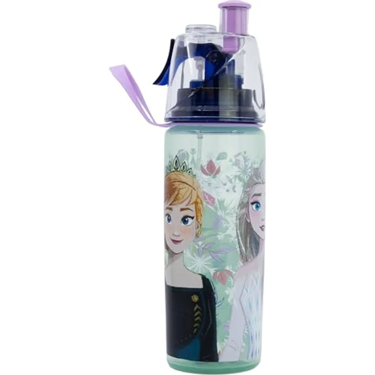 Storline Trinkflasche Disney Frozen Sprüh-Trinkflasche 575 ml mit Sprühfunktion, handlich und leicht – Bild 3