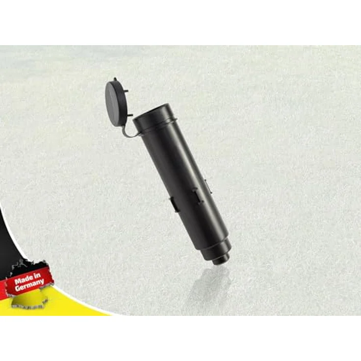 Leifheit Bodenhülse Kunststoff, Durchmesser 50 mm für Wäschespinnen, einfach einzubetonierender Bodendübel, robuster Bodenanker mit Deckel – Bild 2
