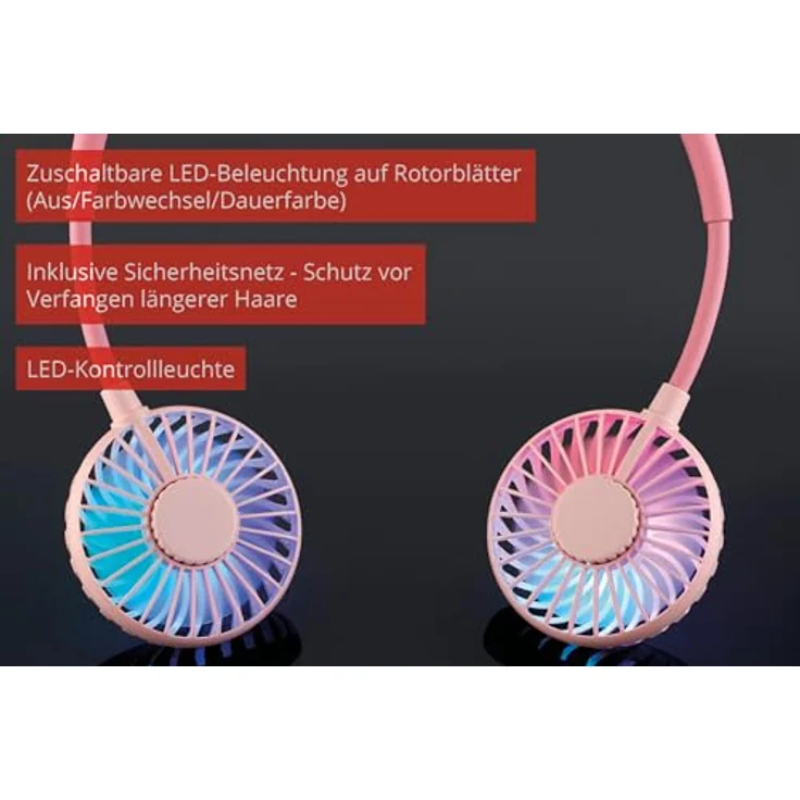 Unold Nackenventilator 86690 weiß Pink (36553017827) – Bild 3
