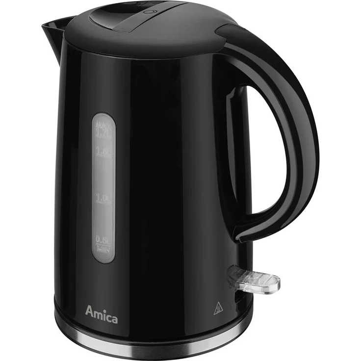 Amica kf1001 elektrischer Wasserkocher 1,7 l 2200 w weiß, Schnellkochfunktion und Überhitzungsschutz