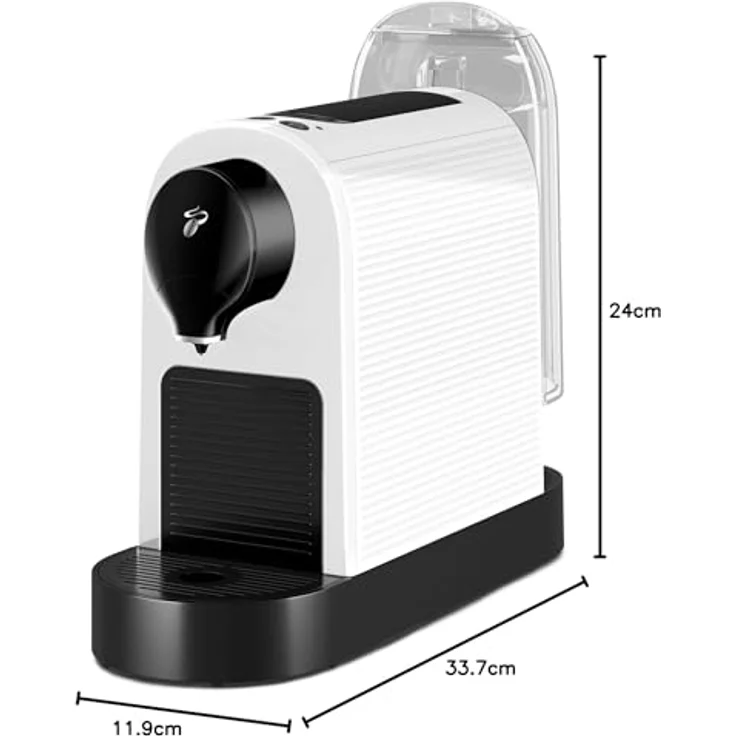 Tchibo Cafissimo „Pure plus“ Kaffeemaschine Kapselmaschine für Caffè Crema, Espresso und Kaffee, 0,8l, 1250 Watt, Weiß – Bild 10