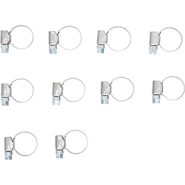BGS technic Schlauchklemmen 8095-12x20, rostfrei, für Schläuche 12-20 mm, 10-tlg. Set – Bild 2