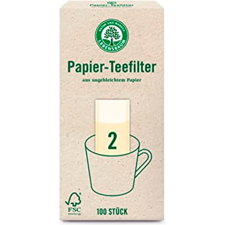 Lebensbaum Papierteefilter Größe 2 – Bild 2
