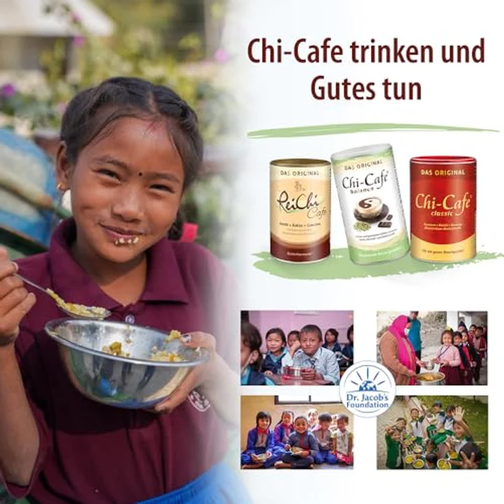 Dr. Jacob's Chi-Cafe Pulver, 400 g, gesunde Kaffee-Alternative mit Akazienfaser, Guarana, Ginseng und Reishi-Pilz, vegan – Bild 9