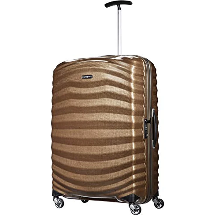 Samsonite Lite-Shock - Spinner L Koffer, 75 cm, 98.5 L, 4 Rollen, Braun (Sand) – Bild 4