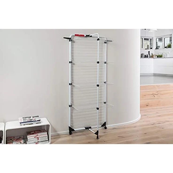 Vileda Mixer 4 Wäscheständer, 40 m Leinenlänge, 4 Ebenen für 4 Waschladungen – Bild 2