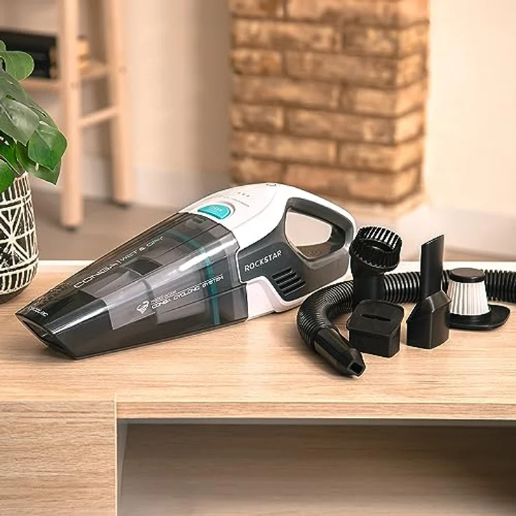 Cecotec Akku-Handstaubsauger Conga Rockstar Hand 8,4 V. 50 W, beutellos, Feststoffe und Flüssigkeiten, Autonomie 20 Min., Saugleistung 4,5 kPa, Hochleistungsfilter, 500 ml – Bild 2