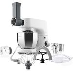 ETA Küchenmaschine Mezo III Bravo Vollmetall 1000 W 6 Geschwindigkeiten 4 l - Edelstahl Schüssel Planetenrührsystem - PAUSE-Taste - Geschwindigkeitsregelung - reiches Zubehör