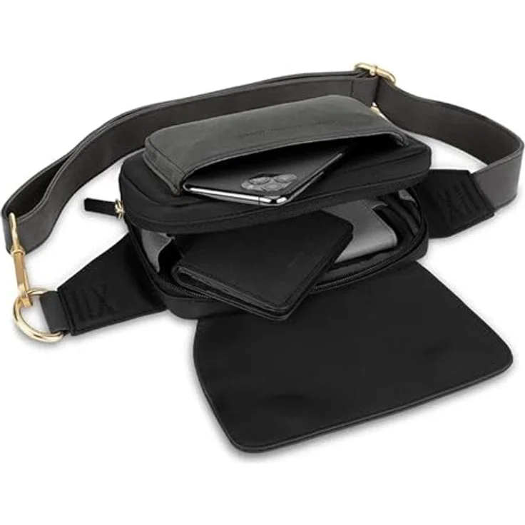 Kapten & Son Visby Gürteltasche, 18.5 cm x 6 cm x 12 cm, grau, aus 100% PET – Bild 6