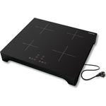 Inventum VKI6010ZWA, Induktionskochplatte in Schwarz, 2 Kochzonen, 3500 Watt, Touch-Steuerung mit LED-Display