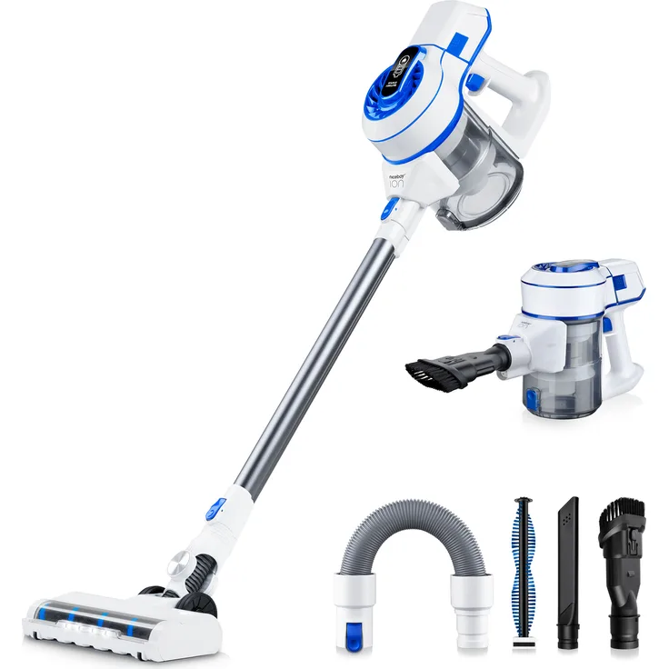 Niceboy ION Hurricane H5, kabelloser Handstaubsauger mit HEPA-Filter, 35 Minuten Akkulaufzeit, beutellos, ergonomischer Schlaufengriff